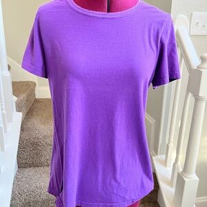 Faded Glory Vibrant Purple Short Sleeve Top